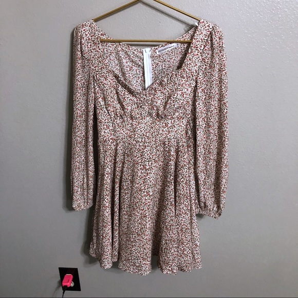 Floral Long sleeve Dress size 10 - Picture 3 of 7